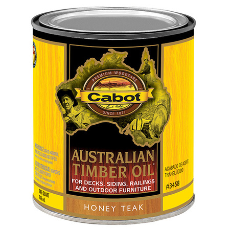 Cabot 1 Qt Honey Teak Australian Timber Oil Triple Oil Protection 3458